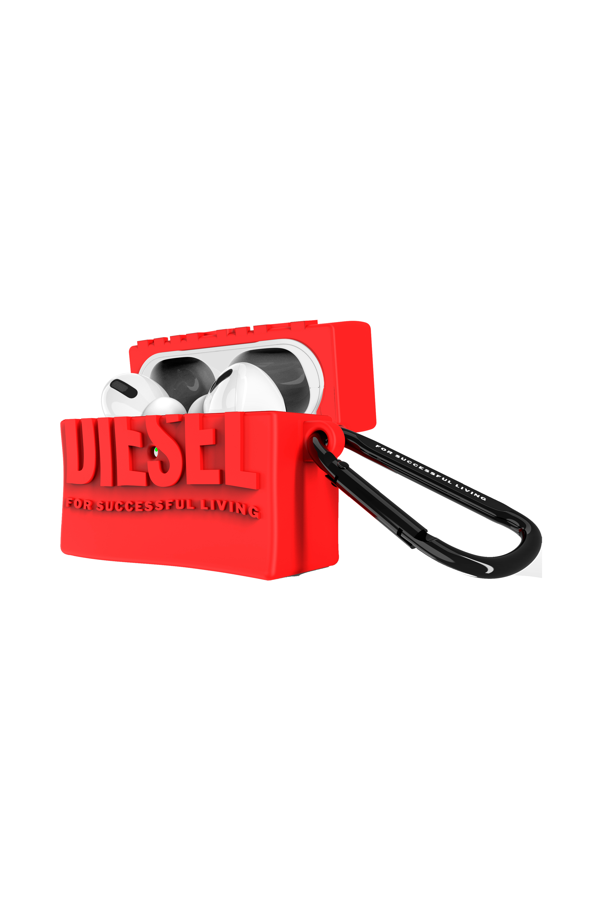Diesel - 54135 AIRPOD CASE, Unisex D By Airpod case Airpods Pro / Pro 2 in Red - Image 4