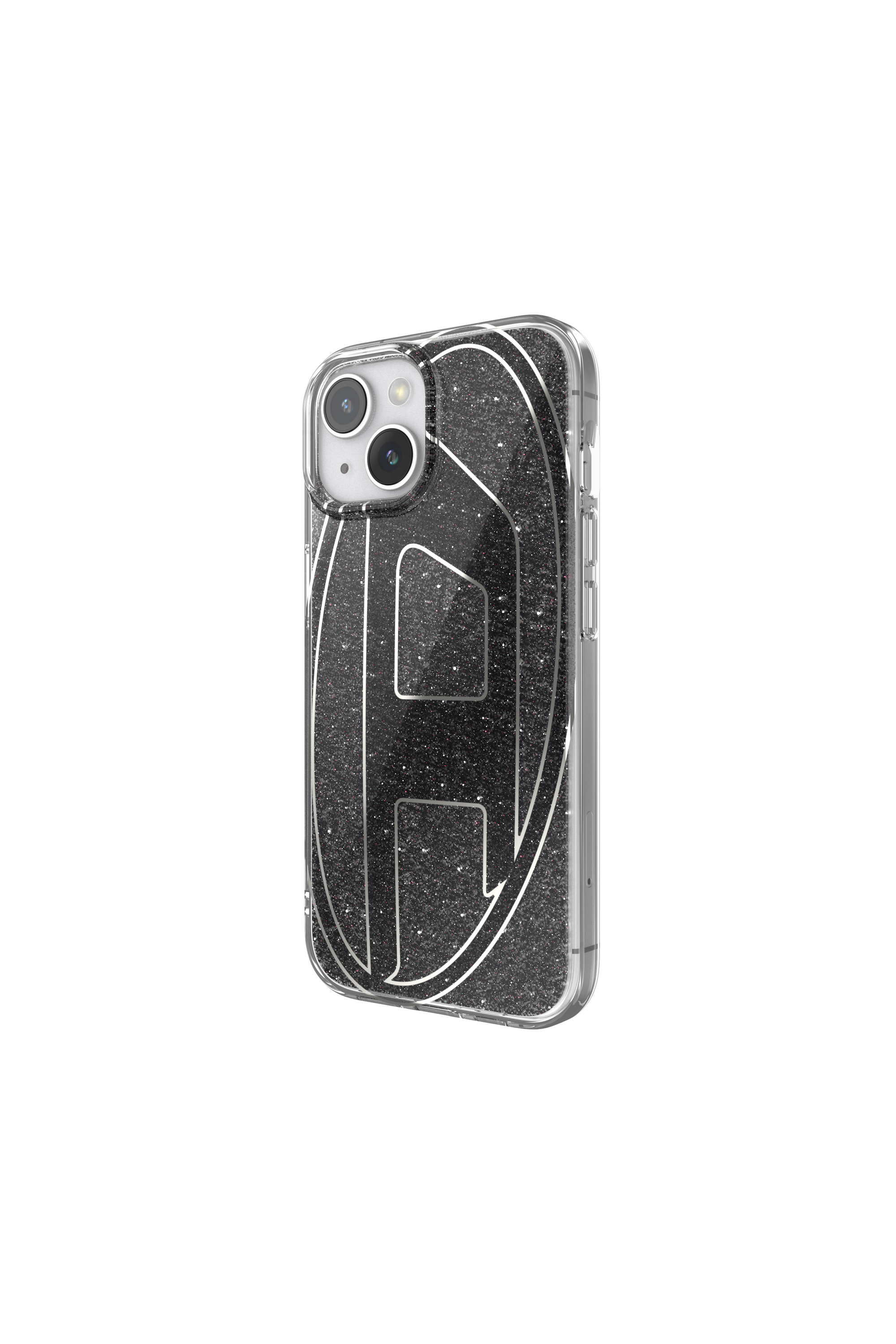 Diesel - 60023 AOP CASE, Unisex Glitter Case for iP 15 in Black - Image 4