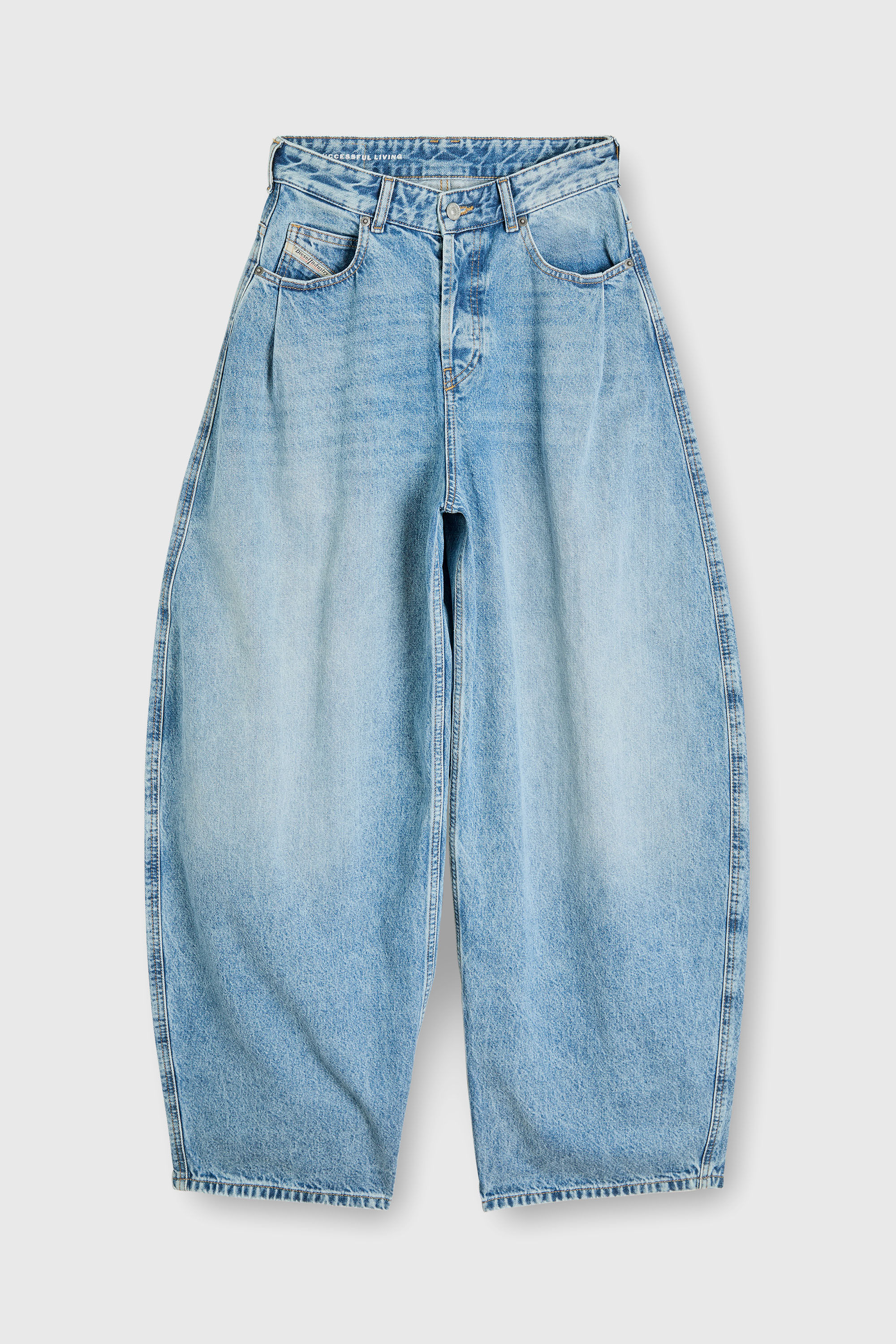 Diesel - Woman's Relaxed Jeans 1987 D-Khelz 09I29, Light Blue - 6