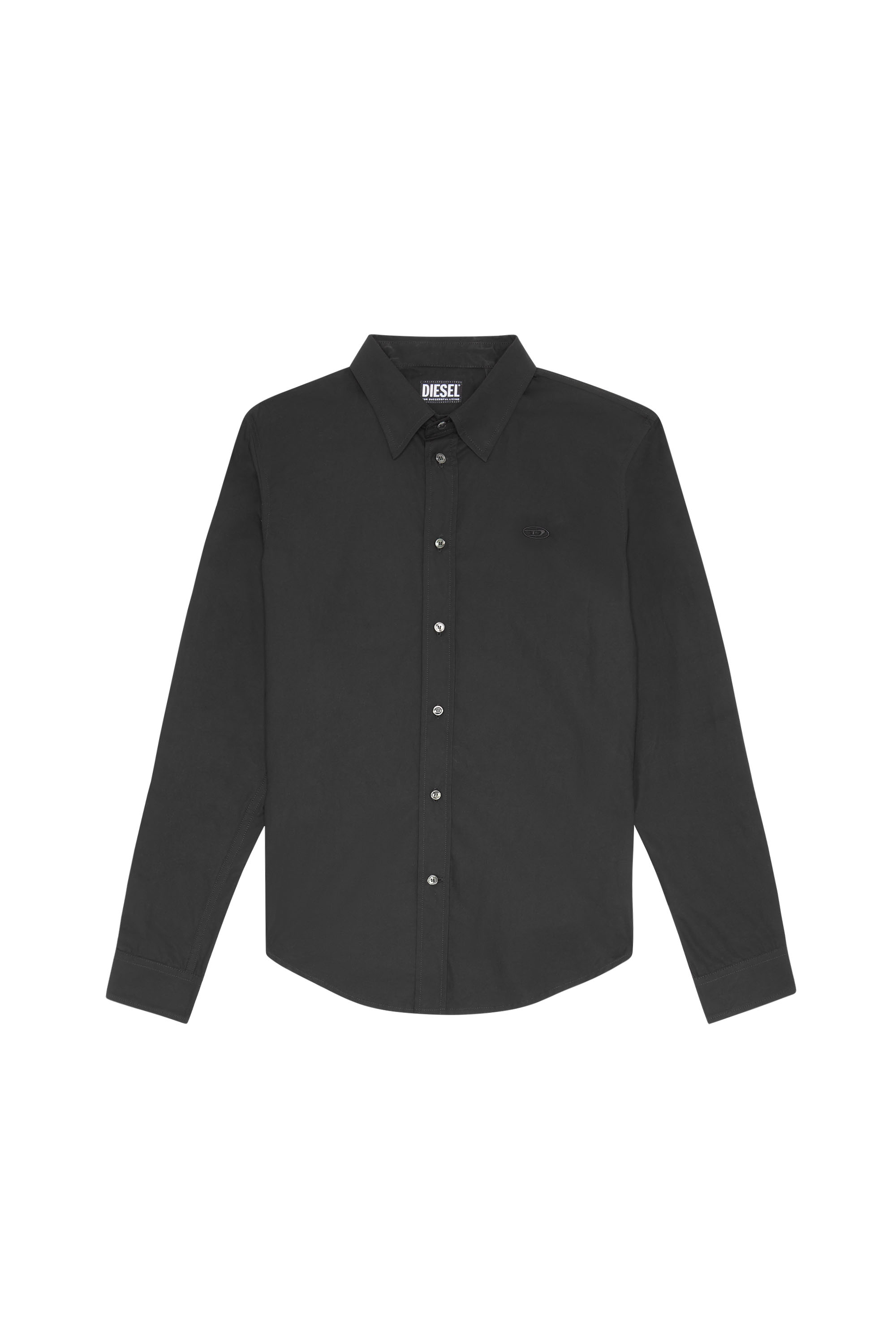 Diesel - S-BEN-CL, Man Shirt in technical cotton in Black - Image 3