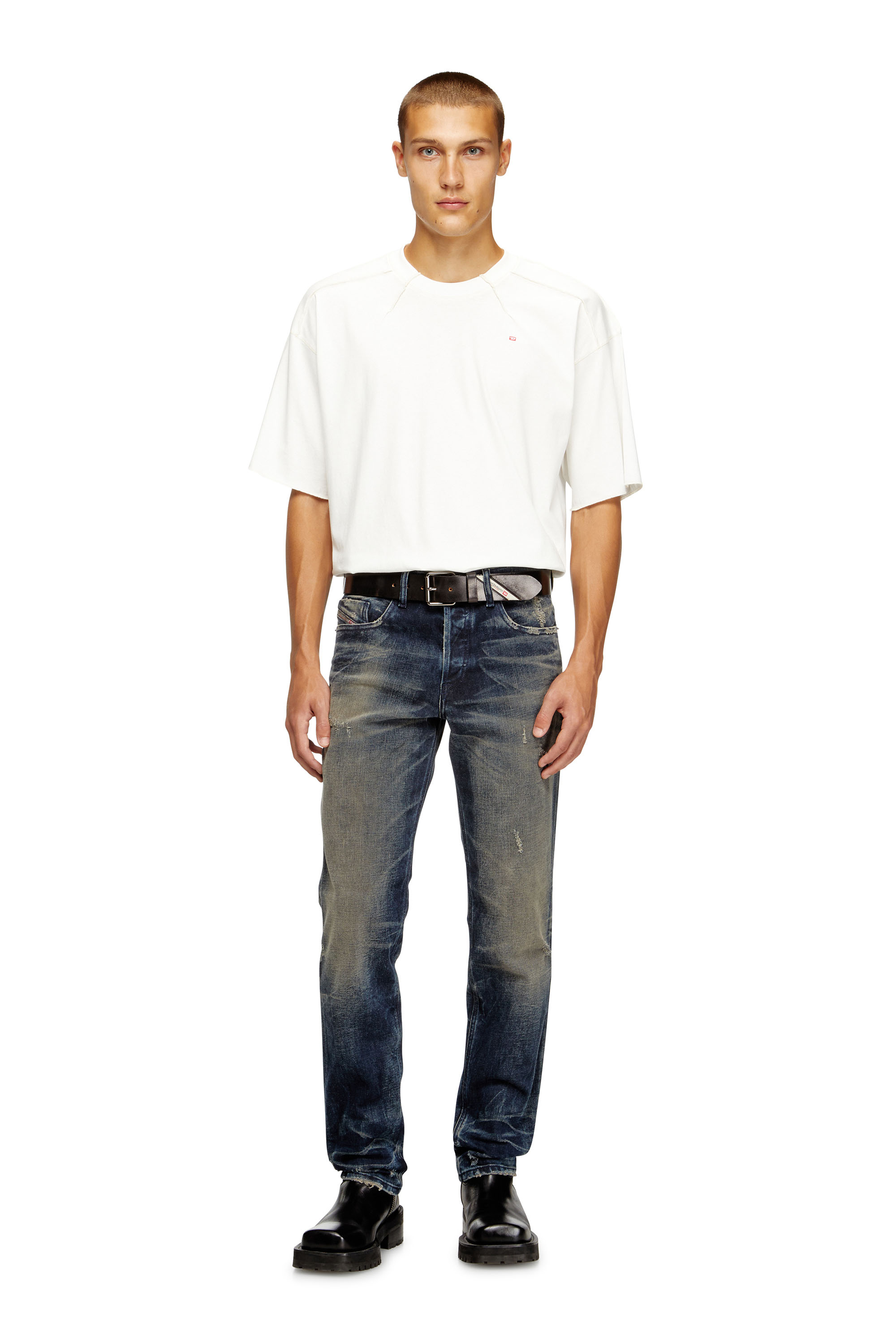 Regular Jeans 2023 D-Finitive 09M46, Dark Blue Diesel - Man's Regular Jeans 2023 D-Finitive 09M46, Dark Blue - 1