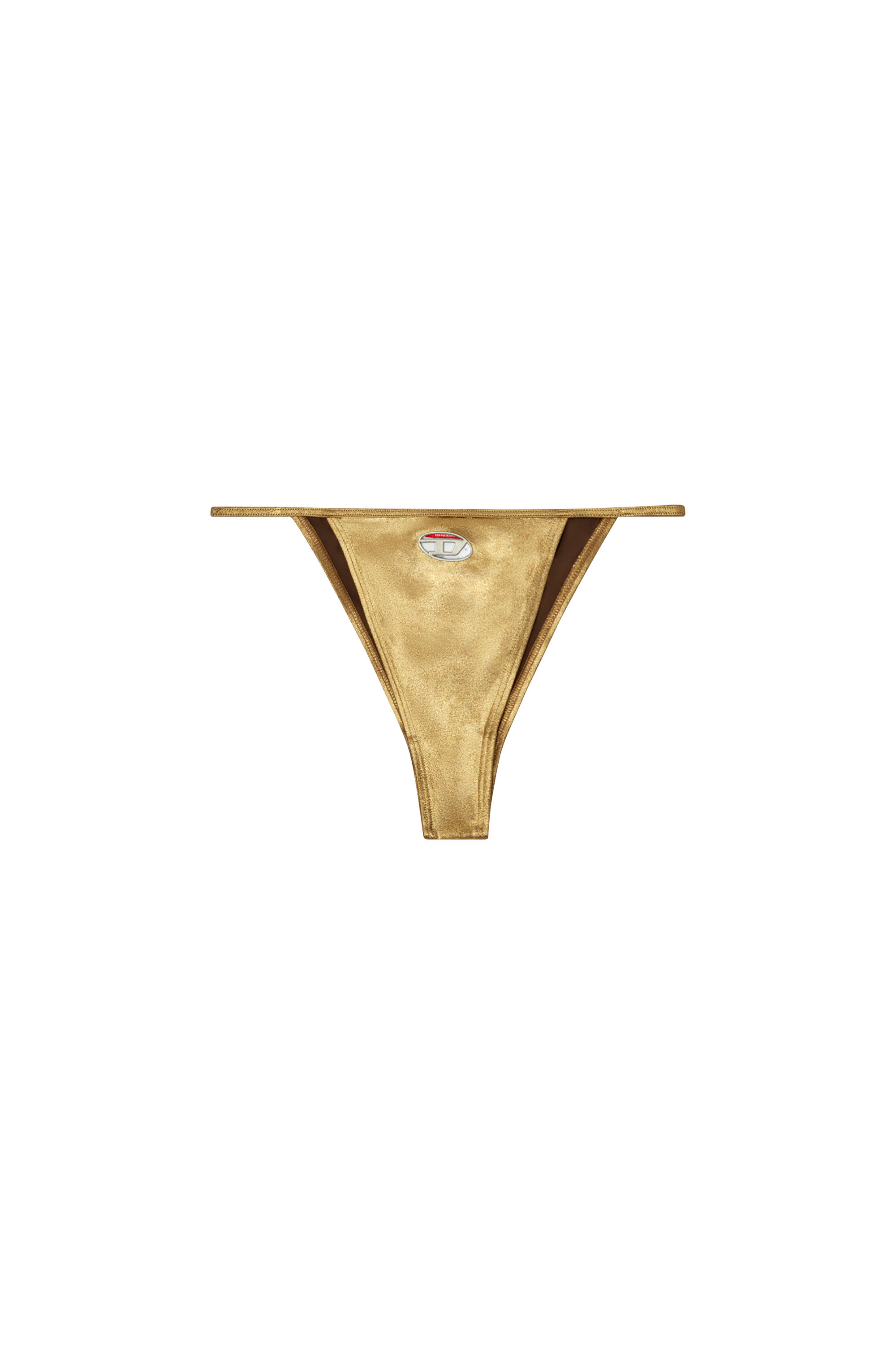 Diesel - CAMILLE-UTLT, Woman's Metallic bikini bottoms in Gold - 4