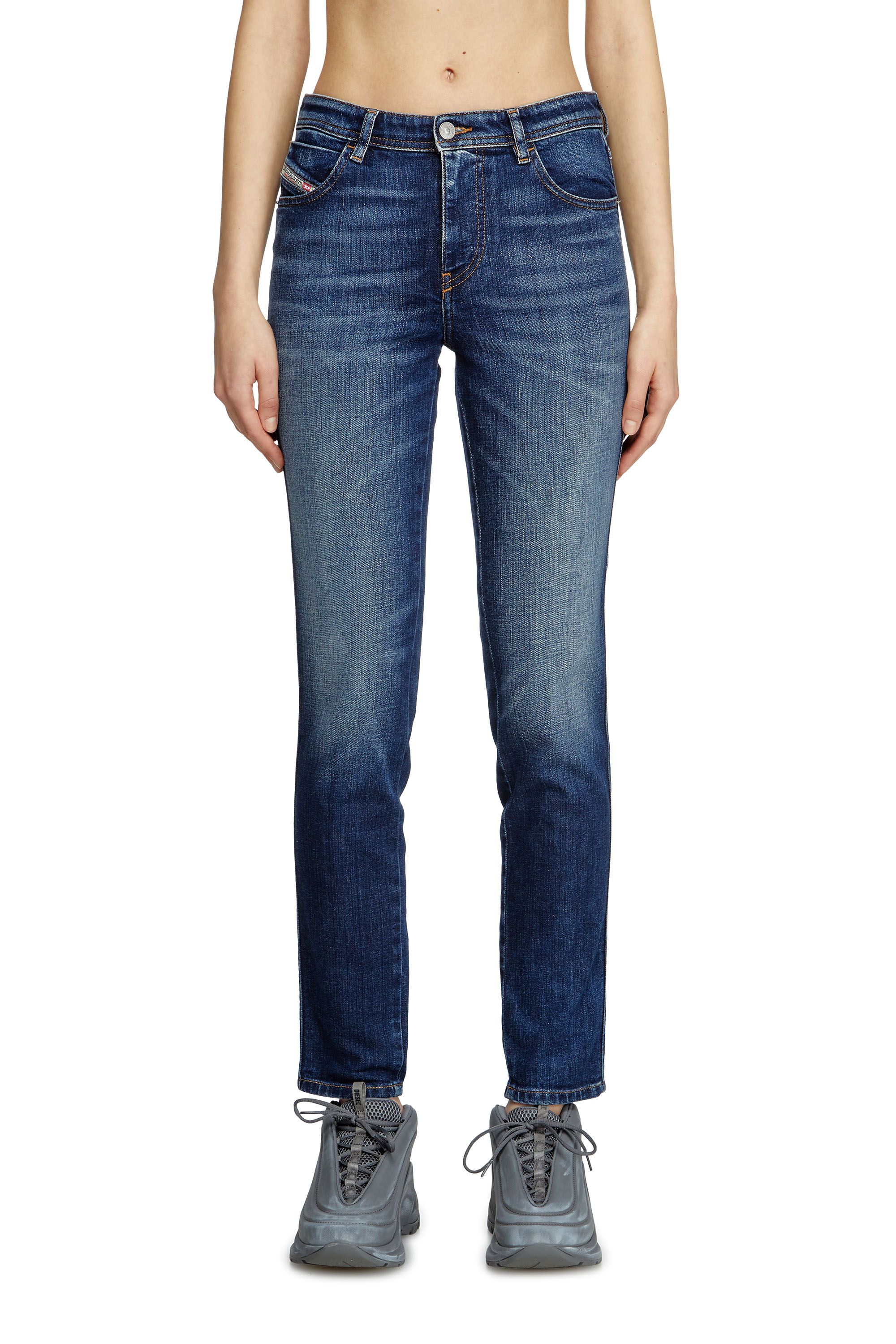 Diesel - Woman's Skinny Jeans 2015 Babhila 09L03, Medium blue - 1