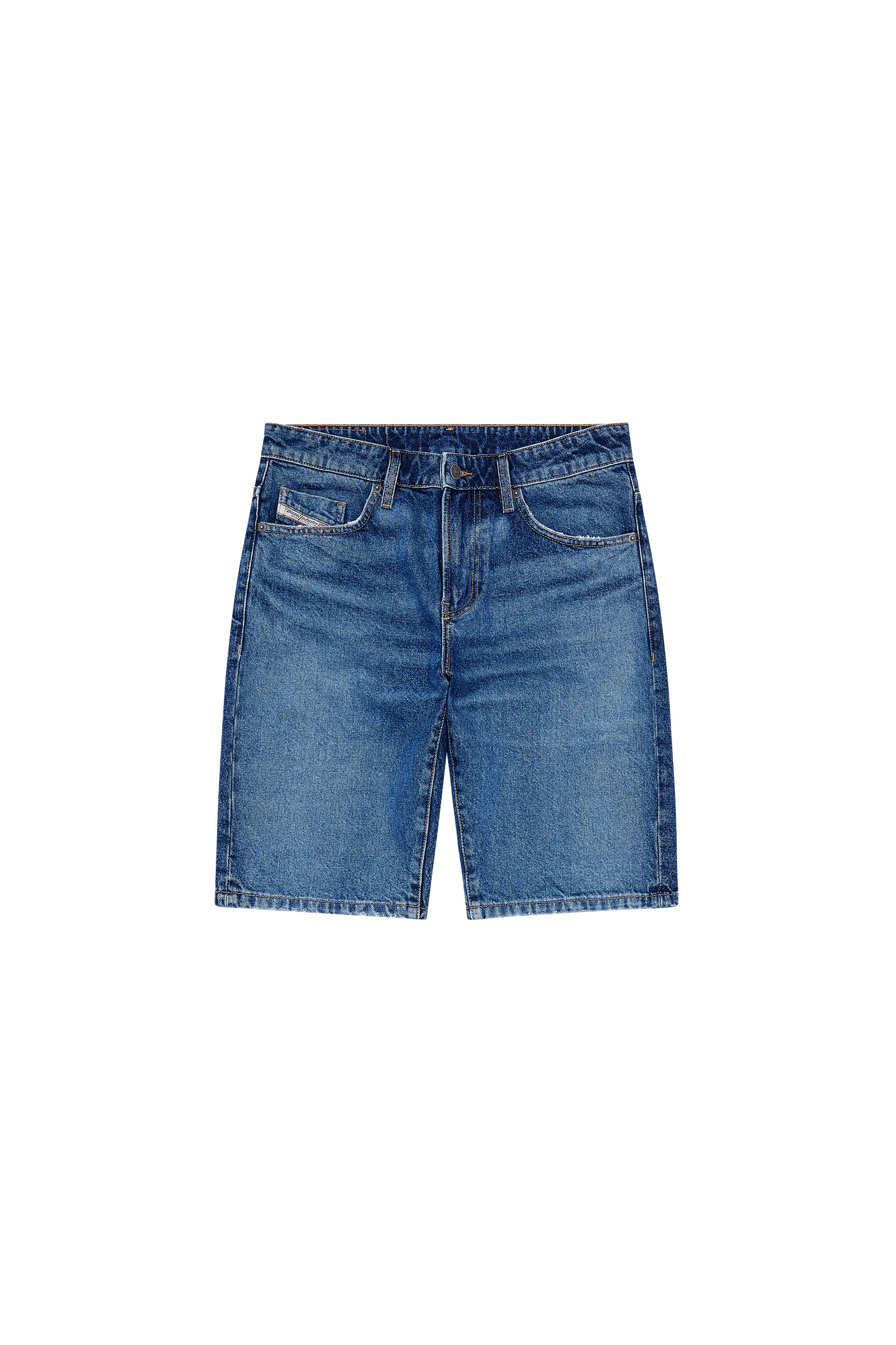 Diesel - SLIM-SHORT, Man Slim denim shorts in Blue - Image 5