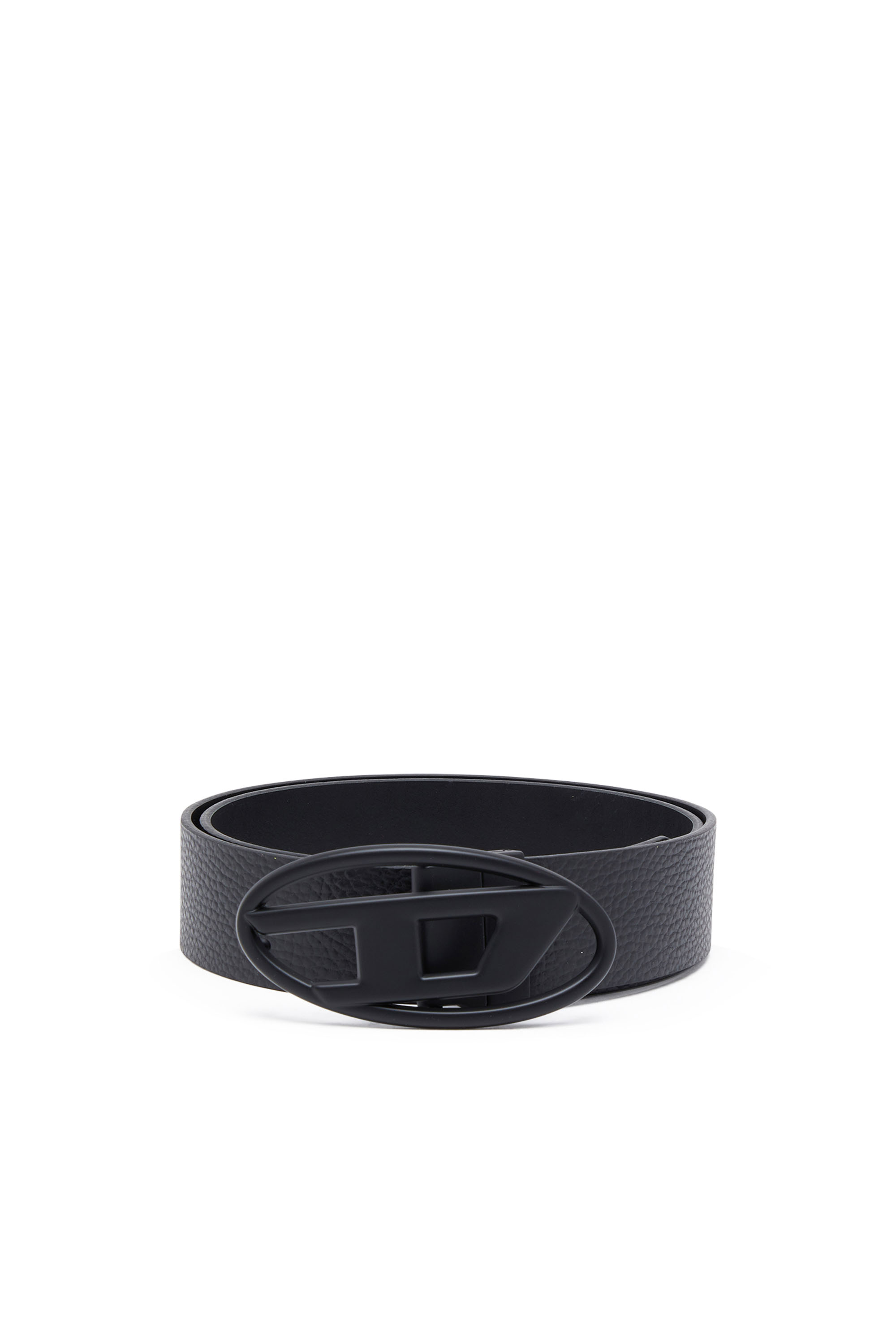 Diesel - B-1DR REV II, Man's 3.9cm reversible leather belt in Black - 1