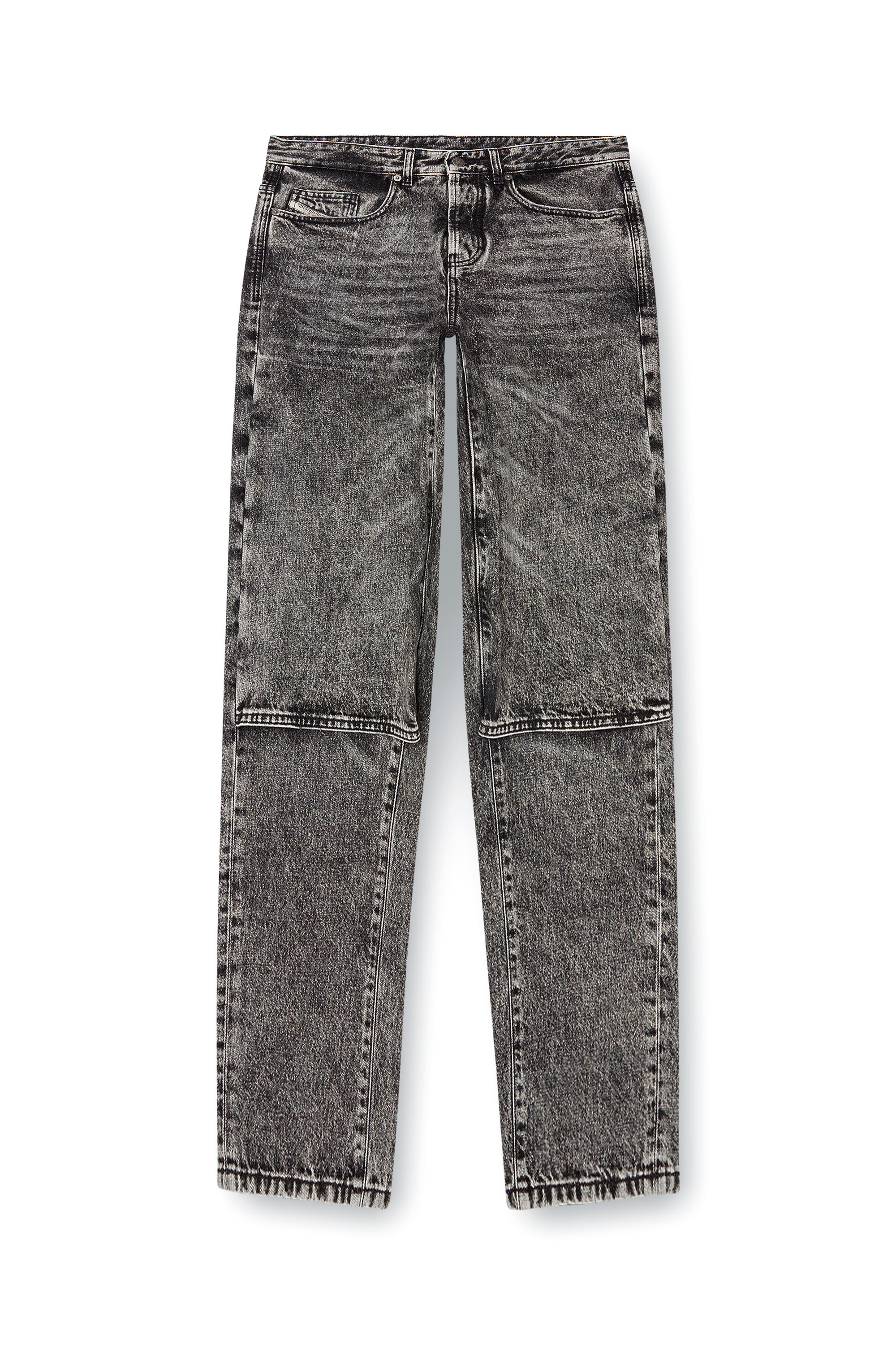 Diesel - Man Straight Jeans D-Malon 0CBDE, Black/Dark grey - Image 3