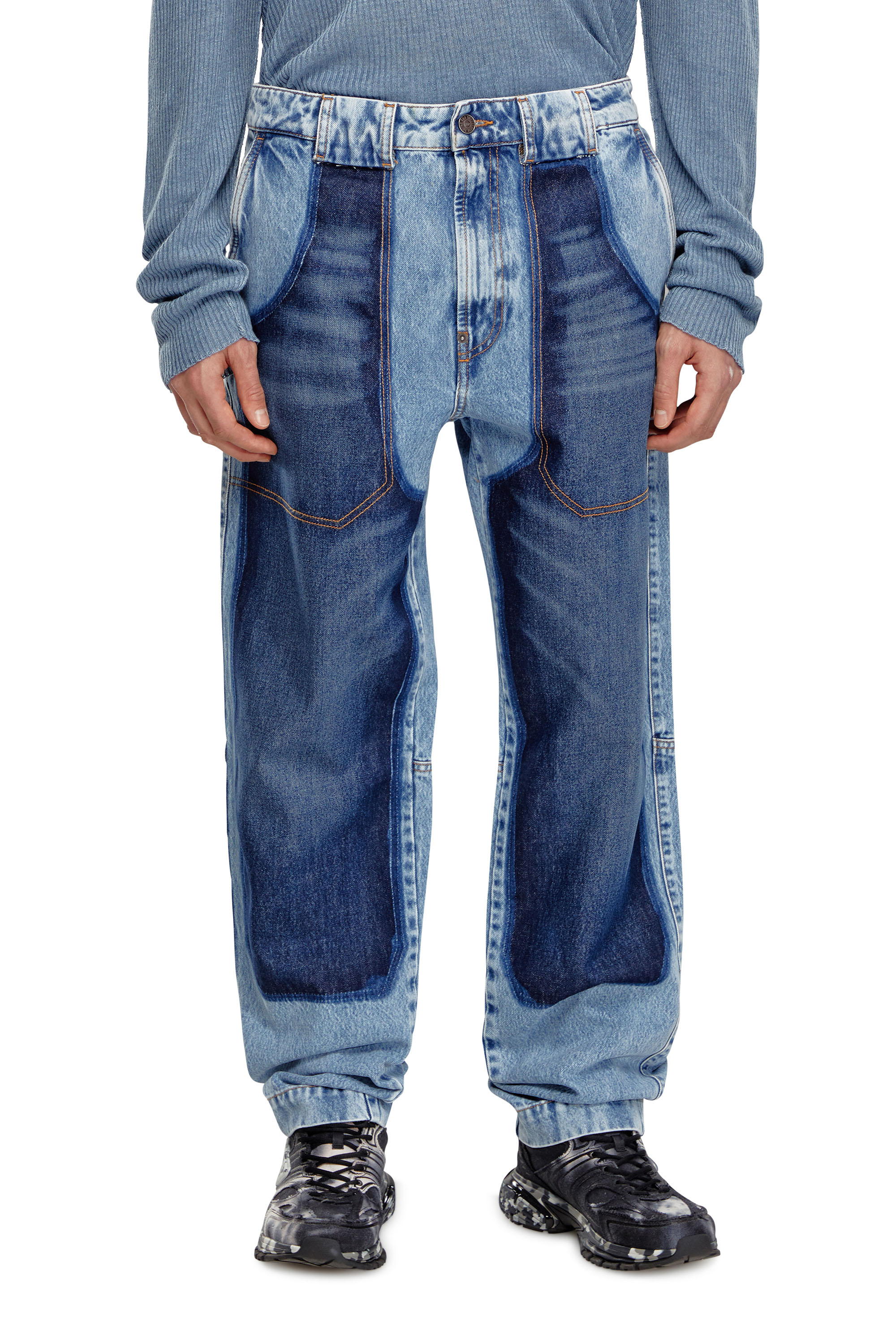 Diesel - Man Tapered Jeans D-P-5-D 0GHAW, Light Blue - Image 1