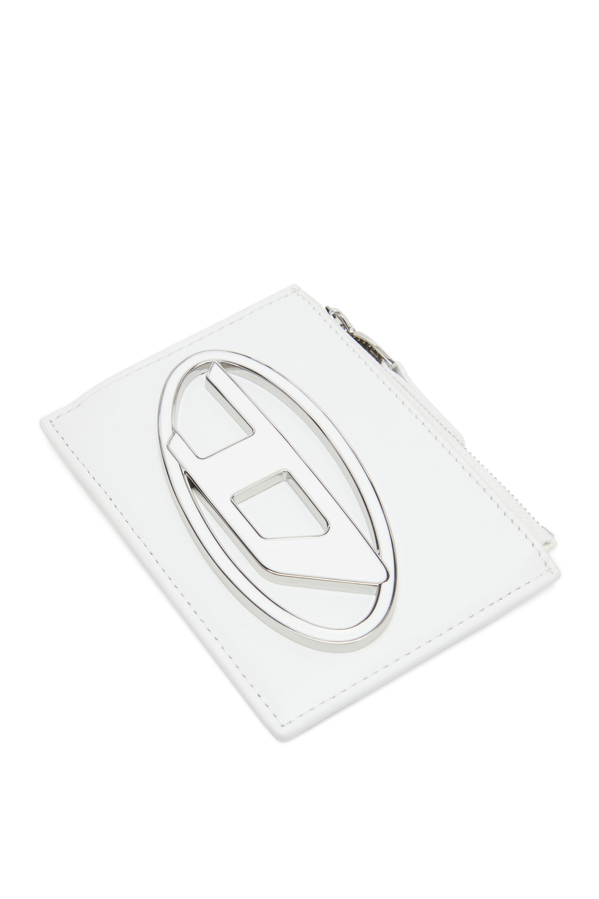 Diesel - 1DR CARD HOLDER I, Woman Card holder in leather in White - Image 4