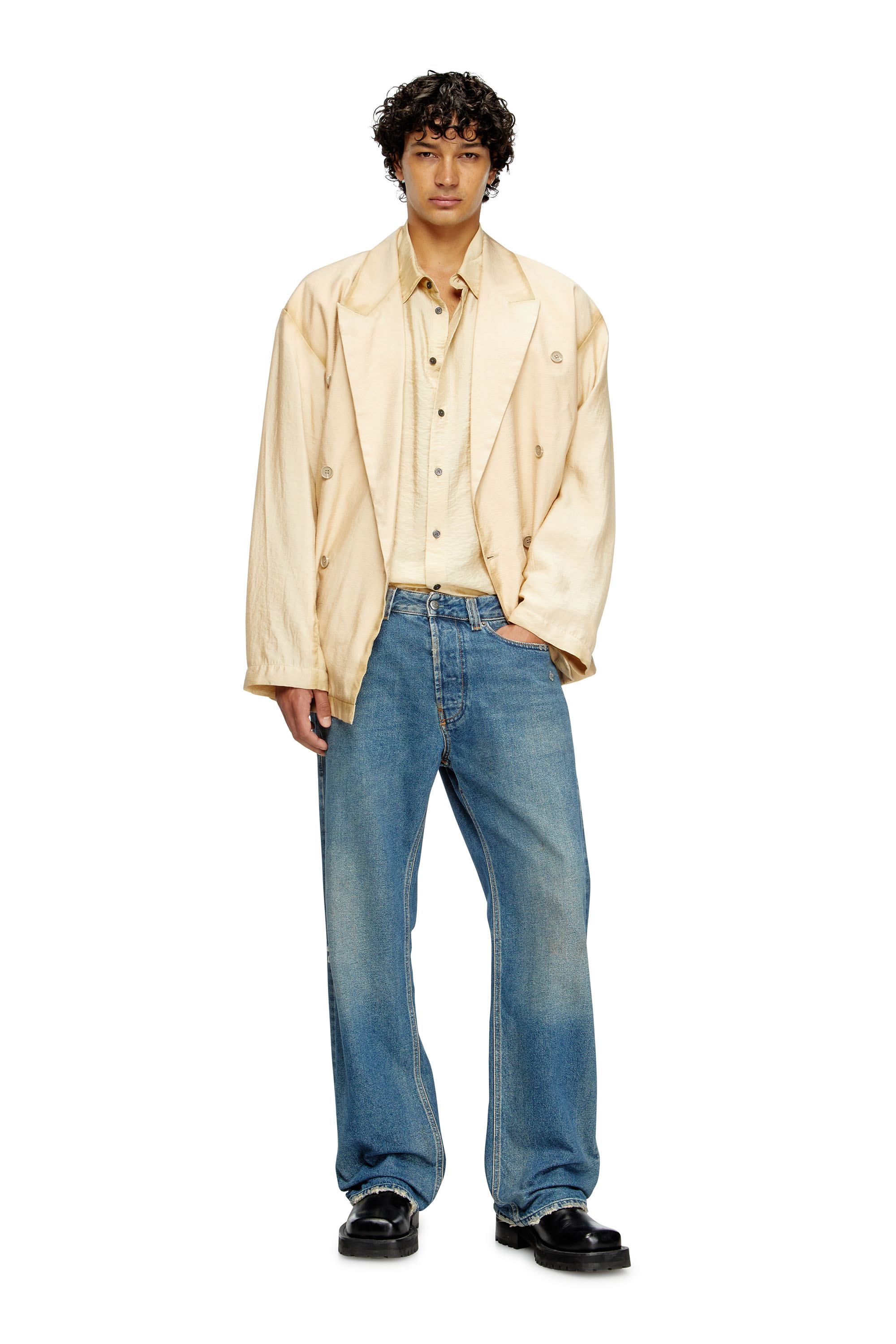 Relaxed Jeans 1980 D-Eeper 09J79, Medium blue Diesel - Man's Relaxed Jeans 1980 D-Eeper 09J79, Medium blue - 1