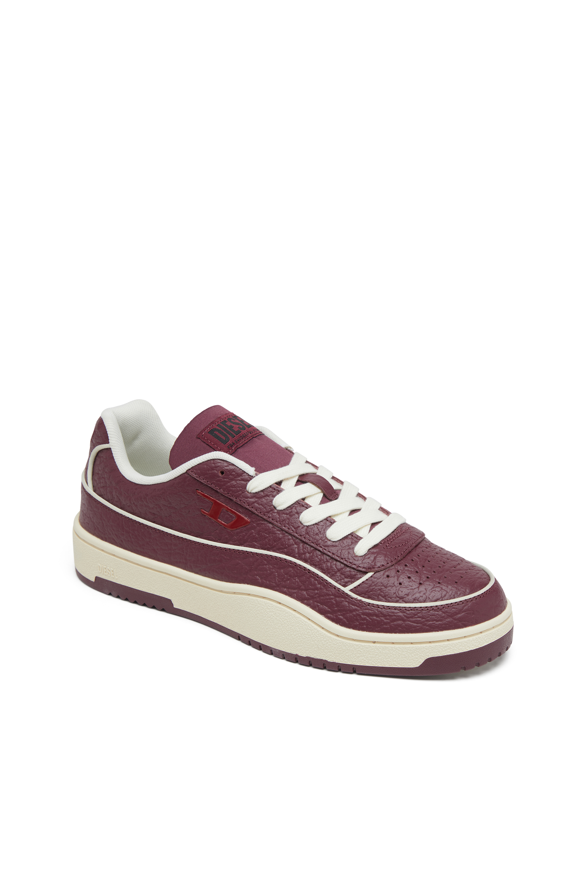 Diesel - S-TRACKER-D LOW, Man's S-Tracker-D-Sneakers in textured leather in Burgundy - 6