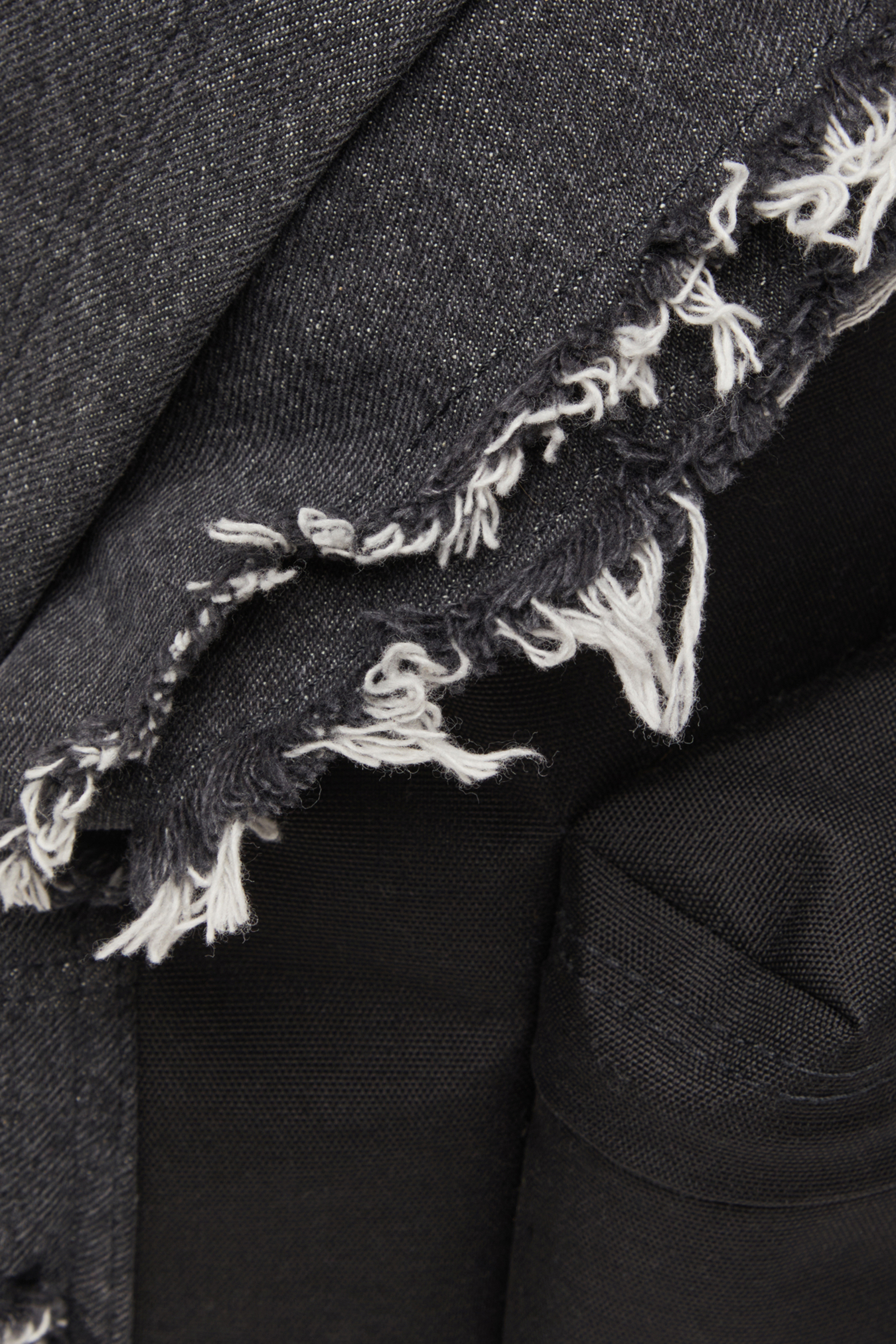 Diesel - DIESEL DAY PAK'R, Unisex's Backpack in destroyed denim and CORDURA® in Black - 5